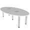 Skutchi Designs 45.25 in W, 84 in L, 29 in H, Engineered Wood Top, Grey H-OVL-4684-PT-01-EL - alternate 1